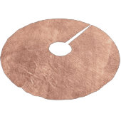 Jupon De Sapin En Polyester Brossé Cuivre brossé, texture métallique. (Angle)