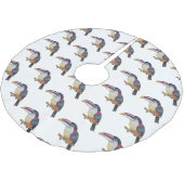 Jupon De Sapin En Polyester Brossé Curl crested aracari bird cartoon (Angle)