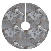 Jupon De Sapin En Polyester Brossé Curly Birch Bark Tree Rustic (Devant)