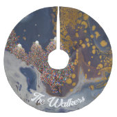 Jupon De Sapin En Polyester Brossé Custom Tree Skirt, Brushed Polyester (Devant)