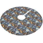 Jupon De Sapin En Polyester Brossé Dachshund Halloween Éffrayant (Angle)