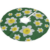 Jupon De Sapin En Polyester Brossé Daffodiques de printemps (Angle)
