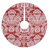 Jupon De Sapin En Polyester Brossé Damas Noël (Devant)