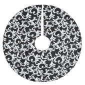 Jupon De Sapin En Polyester Brossé Damassé élégante noire (Devant)