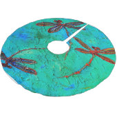 Jupon De Sapin En Polyester Brossé Danse de libellule (Angle)