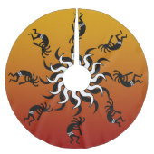 Jupon De Sapin En Polyester Brossé Danse de Noël du sud-ouest Kokopelli (Devant)