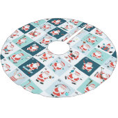 Jupon De Sapin En Polyester Brossé Décor À Thème De Noël (Angle)