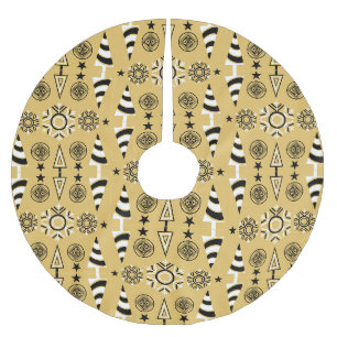 Jupon De Sapin En Polyester Brossé Décor de Noël Art Nouveau