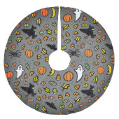 Jupon De Sapin En Polyester Brossé Décor Halloween unique (Devant)