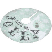 Jupon De Sapin En Polyester Brossé Deer Let's Be Jolly Holiday Tree Jupe (Angle)
