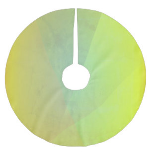 Jupon De Sapin En Polyester Brossé Dégradé géométrique jaune moderne