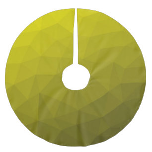 Jupon De Sapin En Polyester Brossé Dégradé ombré jaune foncé motif géométrique en mai