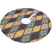 Jupon De Sapin En Polyester Brossé Denim Bleu Art Nouveau : sans couture (Angle)