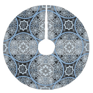 Jupon De Sapin En Polyester Brossé Dentelle romantique : Impression Abstraite brillan