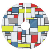 Jupon De Sapin En Polyester Brossé Design de style mondrien (Devant)