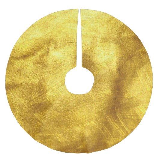 Jupon De Sapin En Polyester Brossé Design de Texture Dorée Luxueux (Devant)