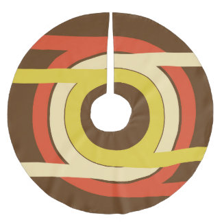 Jupon De Sapin En Polyester Brossé Design d'inspiration Retro Golden Ratio.