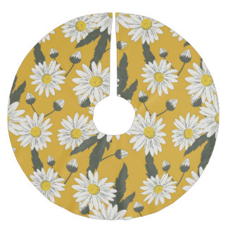 Jupon De Sapin En Polyester Brossé Design foulard floral, arrière - plan vintage.