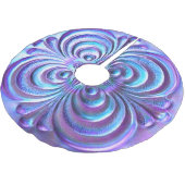 Jupon De Sapin En Polyester Brossé Design Iridescendant bleu pourpre (Angle)