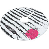 Jupon De Sapin En Polyester Brossé Design motif rose Cactus (Angle)