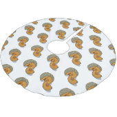 Jupon De Sapin En Polyester Brossé dessin animé citrouille (Angle)