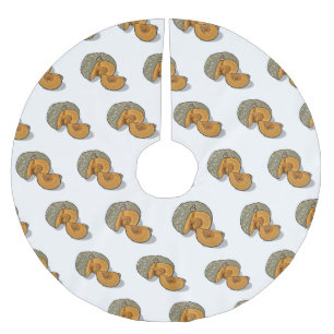 Jupon De Sapin En Polyester Brossé dessin animé citrouille