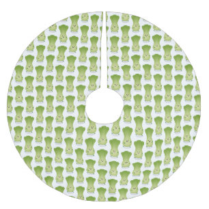 Jupon De Sapin En Polyester Brossé dessin animé mignon de bok choy