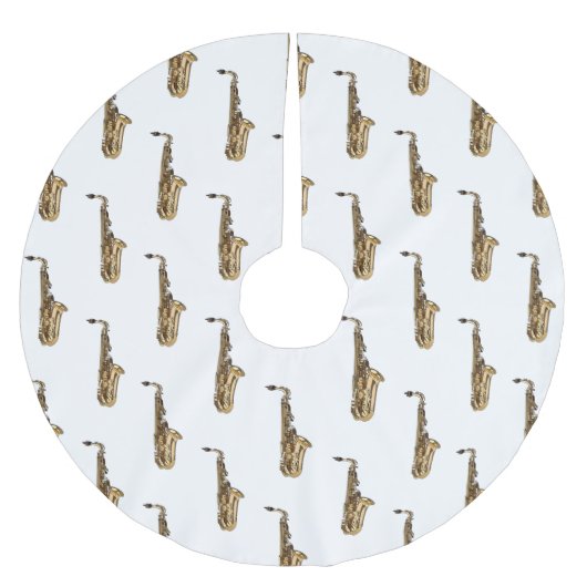 Jupon De Sapin En Polyester Brossé dessin animé saxophone (Devant)