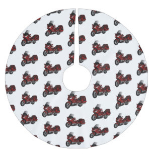 Jupon De Sapin En Polyester Brossé Dessin de moto de tourisme