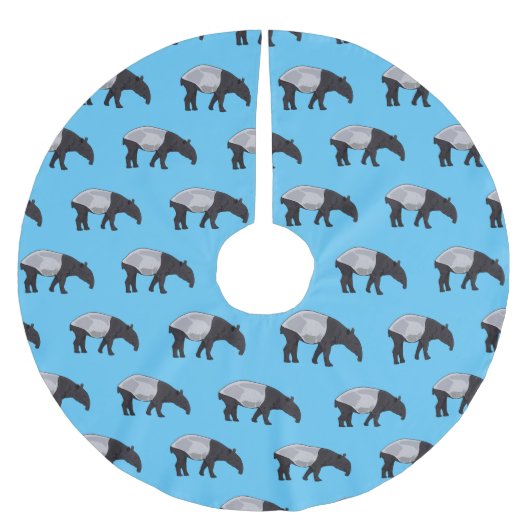 Jupon De Sapin En Polyester Brossé Dessin sur Tapir (Devant)