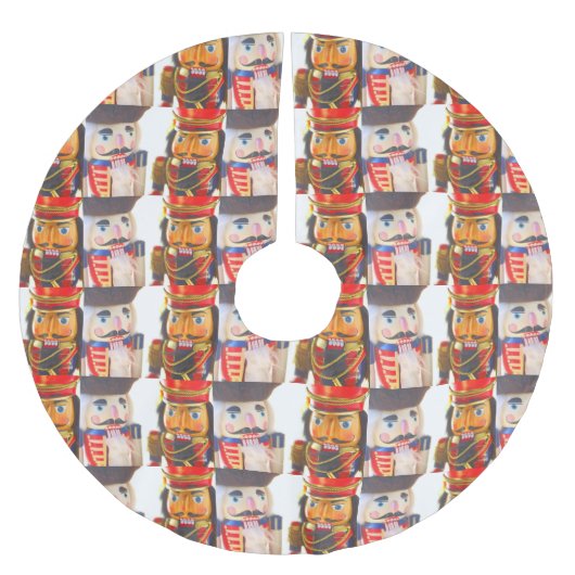 Jupon De Sapin En Polyester Brossé Deux noisettes de Noël (Devant)