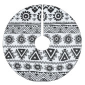 Jupon De Sapin En Polyester Brossé Deuxième ethnie tribale, motif sans coutures. (Devant)