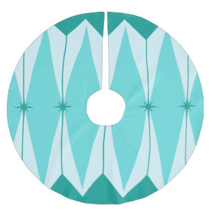 Jupon De Sapin En Polyester Brossé Diamants géométriques et chemises d'arbre de démar