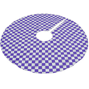 Jupon De Sapin En Polyester Brossé Diamants satinés du milieu du siècle - cobalt et b
