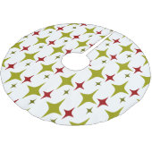 Jupon De Sapin En Polyester Brossé Diamond Stars (Angle)
