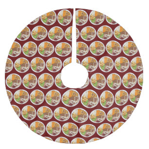 Jupon De Sapin En Polyester Brossé Dîner de Noël UK Festive British Food
