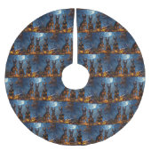 Jupon De Sapin En Polyester Brossé Doberman Halloween Éffrayant (Devant)