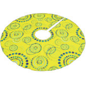 Jupon De Sapin En Polyester Brossé Dots Circle Power Flowers II + votre backgr. & idé (Angle)