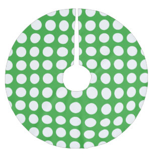 Jupon De Sapin En Polyester Brossé Dots sans couture motif blanc + votre backgr.