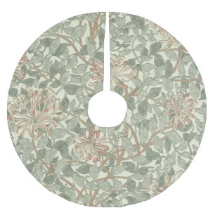 Jupon De Sapin En Polyester Brossé Douce Chèvre Vintage William Morris Chèvrefeuille
