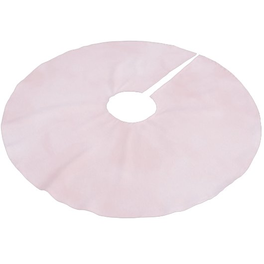 Jupon De Sapin En Polyester Brossé Douce Noël Rose Blush (Angle)