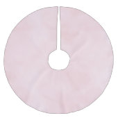 Jupon De Sapin En Polyester Brossé Douce Noël Rose Blush (Devant)
