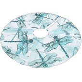 Jupon De Sapin En Polyester Brossé Dragonflies élégantes : Aquarelle (Angle)