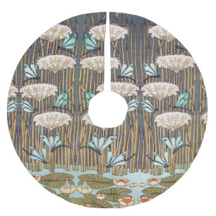 Jupon De Sapin En Polyester Brossé Dragonflies nénuphars marais Art nouveau