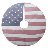 Jupon De Sapin En Polyester Brossé Drapeau américain Rouge Blanc Bleu Amérique Mesh g (Devant)