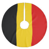 Jupon De Sapin En Polyester Brossé Drapeau de Belgique (Devant)