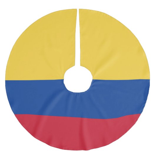 Jupon De Sapin En Polyester Brossé Drapeau de Colombie (Devant)