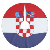 Jupon De Sapin En Polyester Brossé Drapeau de Croatie (Devant)