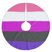 Jupon De Sapin En Polyester Brossé Drapeau de fierté genderfluid (Devant)