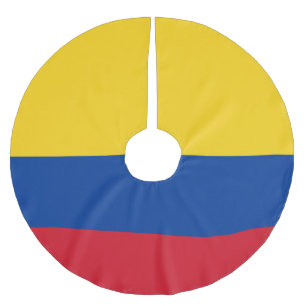 Jupon De Sapin En Polyester Brossé Drapeau de la Colombie Bandera De Colombie